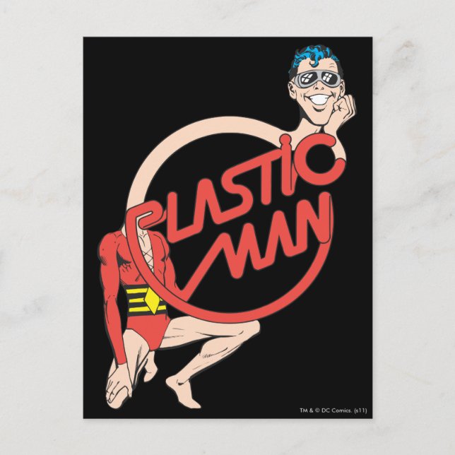 Carte Postale Signe en caoutchouc de l'homme en plastique (Devant)