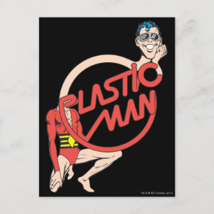 Carte Postale Signe en caoutchouc de l'homme en plastique