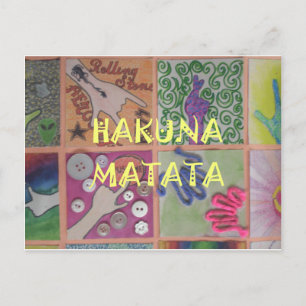 Carte Postale Signe Hakuna Matata - Impression