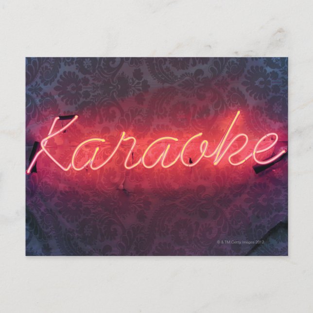 Carte Postale SIGNE Karaoke (Devant)