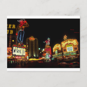 Carte Postale Signe Las Vegas Night Time Neon Lights Casinos