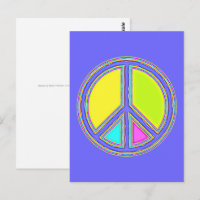 Signe PEACE rempli de couleurs 1
