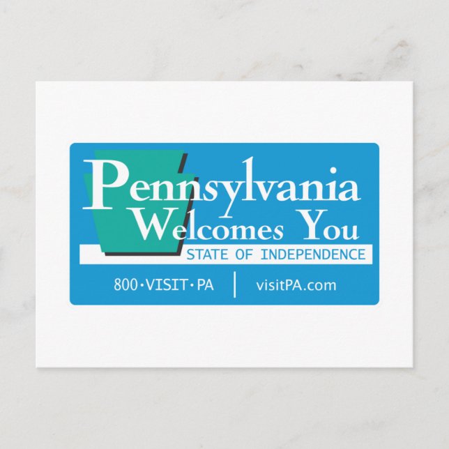 Carte Postale SIGNE ROUTIÈRE DE Pennsylvanie - USA (Devant)