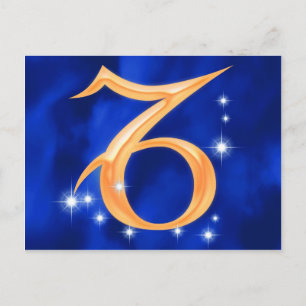 Carte Postale Signe zodiaque Capricorn