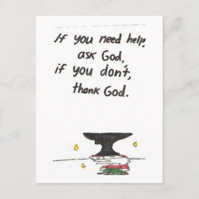 Carte postale Signes d'église amusants (Devant)