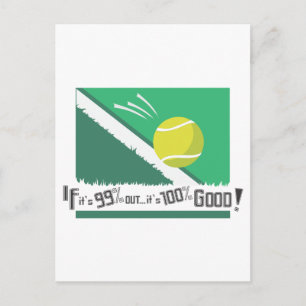 Carte Postale S'il est 99% il est 100% bon ! Règles de tennis