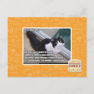 Carte Postale S'il vous plaît ouvrir la porte