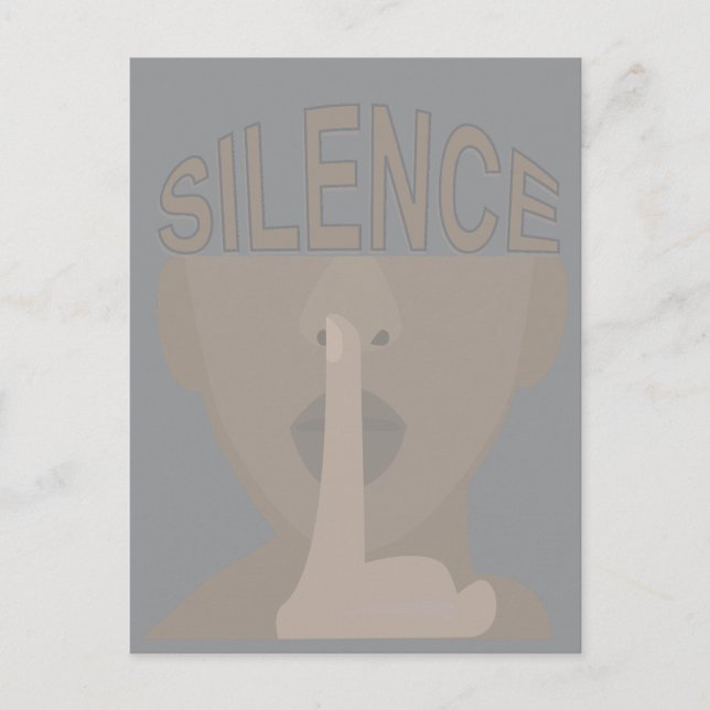 Carte Postale Silence (Devant)