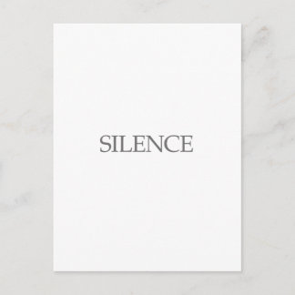 CARTE POSTALE SILENCE