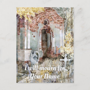 Carte Postale Silence éternel dans le cimetière