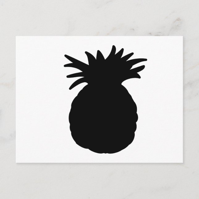 Carte Postale Silhouette ananas (Devant)