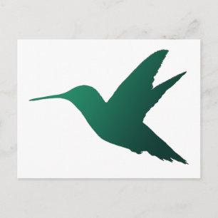 Carte postale Silhouette Colibri