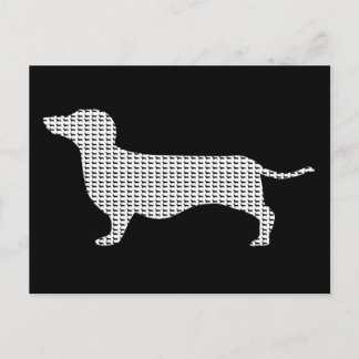 Carte Postale Silhouette Dachshund De Nombreux