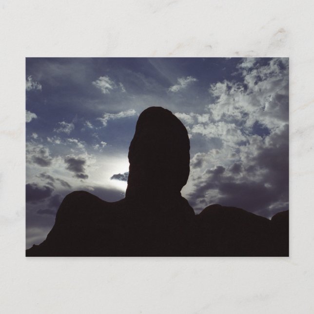 Carte Postale Silhouette de Desert Rock : Arches National Park P (Devant)