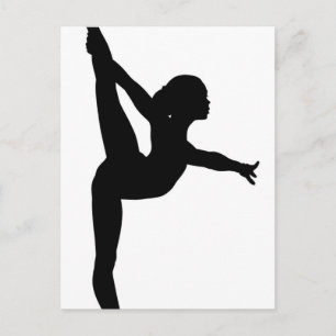 Carte Postale Silhouette de gymnaste