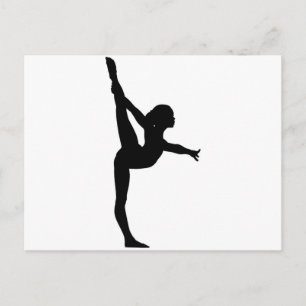 Carte Postale Silhouette de gymnaste