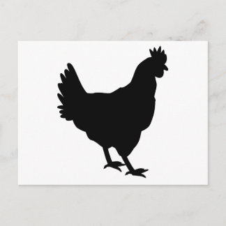 Carte Postale Silhouette de poulet