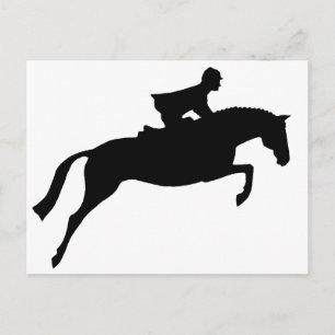 Carte Postale Silhouette du cavalier