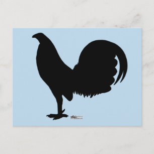 Carte Postale Silhouette du coq Gamecock