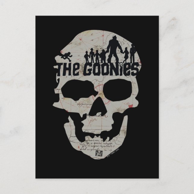 Carte Postale Silhouette du crâne des Goonies (Devant)