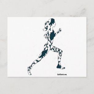 Carte Postale Silhouette - Floral