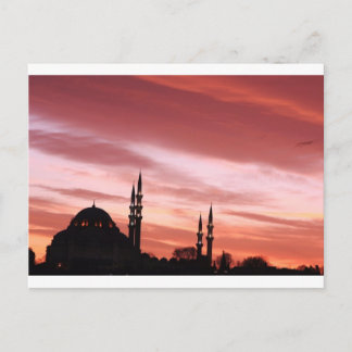 Carte Postale Silhouette Istanbul-Mosquée