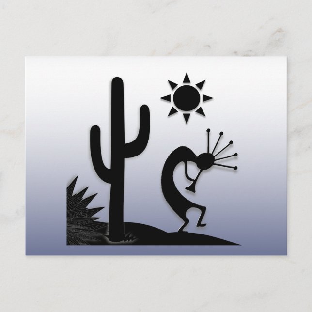 Carte Postale Silhouette Kokopelli (Devant)