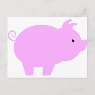Carte Postale Silhouette Piglet