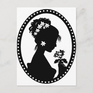 Carte Postale Silhouette Victorian Cameo