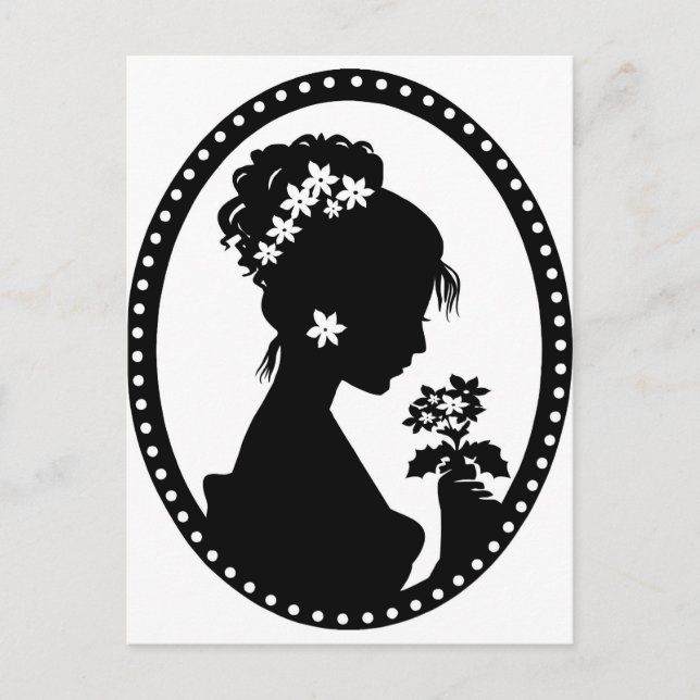 Carte Postale Silhouette Victorian Cameo (Devant)