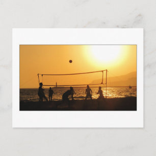 Carte Postale Silhouette volleyball