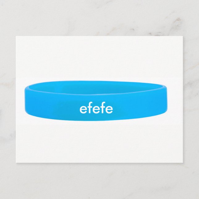 CARTE POSTALE SILICONE WRISTBANDS (Devant)