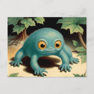 Carte postale Silly Cute Blue Creator