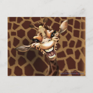 Carte Postale Silly Giraffe