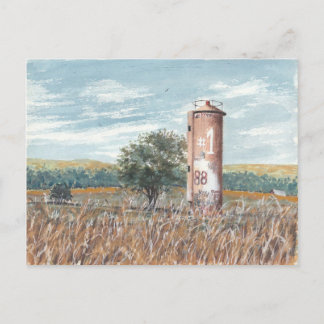 Carte Postale Silo à graffiti