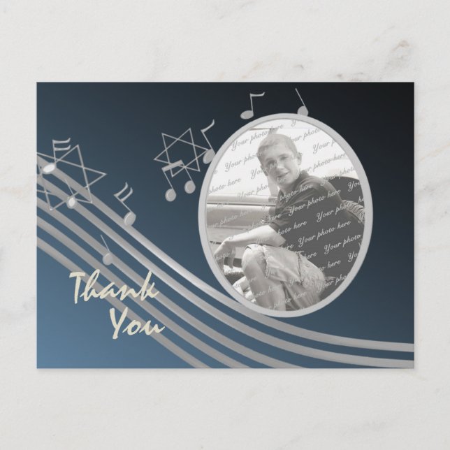 Carte Postale Silver Blue Music in the Air Photo (Devant)