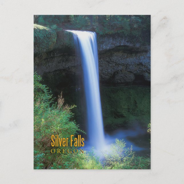 Carte Postale Silver Falls, Oregon (Devant)