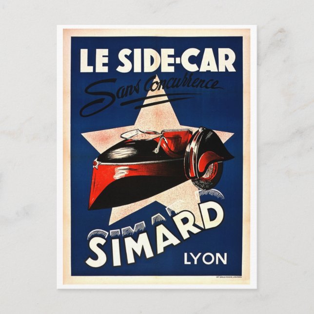 Carte Postale Simard - Le Side Car (Devant)
