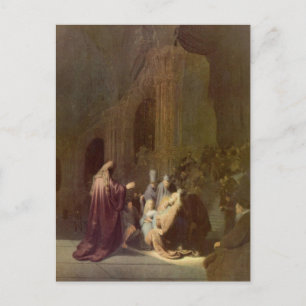 Carte Postale Siméon dans le temple par Rembrandt