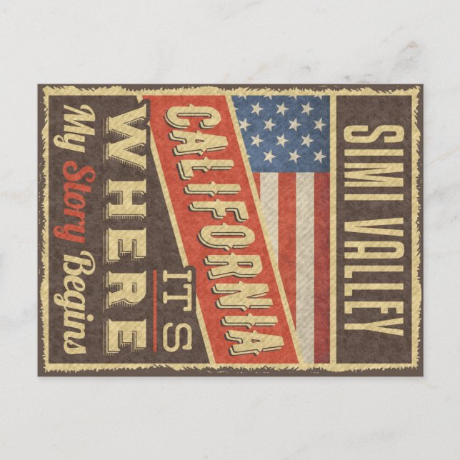 Carte Postale Simi Valley, Californie (Devant)