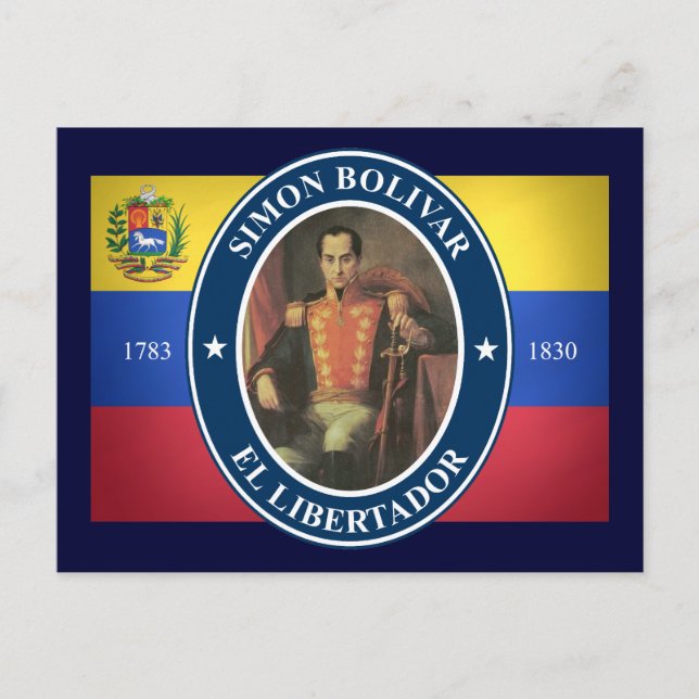 Carte Postale Simon Bolivar (Devant)