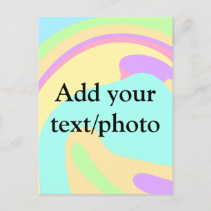 Carte Postale Simple acrylique pour marbre ajouter votre nom de