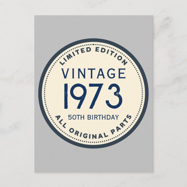 CARTE POSTALE SIMPLE ANNIVERSAIRE PERSONNALISÉ (Devant)