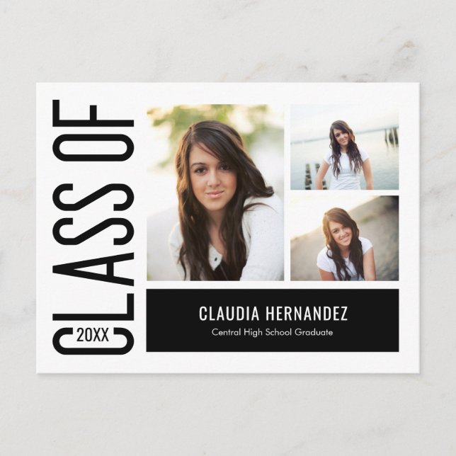 Carte Postale simple Cool modifiable couleur (Devant)