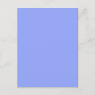 Carte Postale simple couleur solide simple personnalisé bleu pas