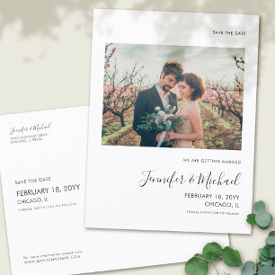 Carte postale simple de conservation de date de ph