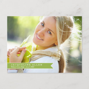 Carte Postale simple de graduation au ruban