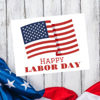 Simple Elegant Labor Day avec drapeau américain