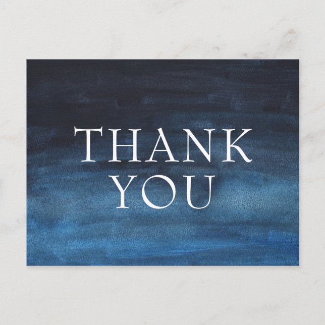 Carte Postale Simple Marine Blue Modern Business (Devant)