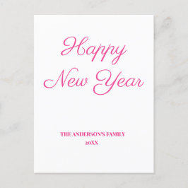 Carte Postale simple minimum ajouter votre texte nouvelle année